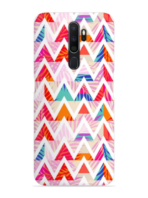 Abstract Triangle Background Snap Case for Oppo A5 (2020) Zapvi