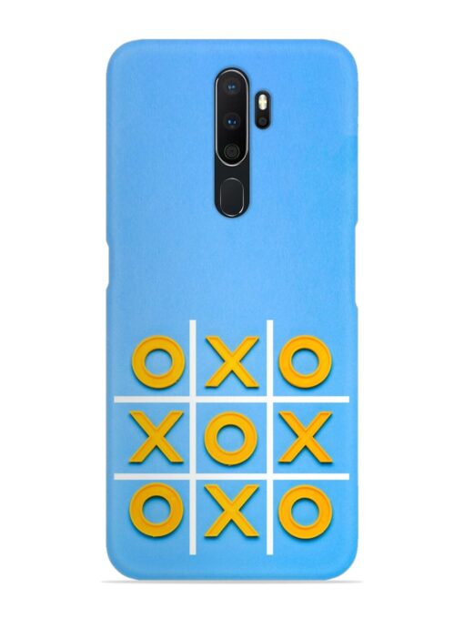 Yellow Plastic Crosses Snap Case for Oppo A5 (2020)