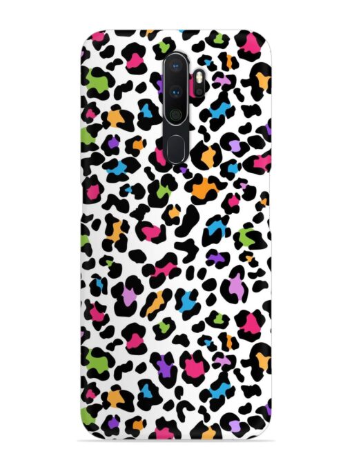 Seamless Leopard Pattern Snap Case for Oppo A5 (2020) Zapvi