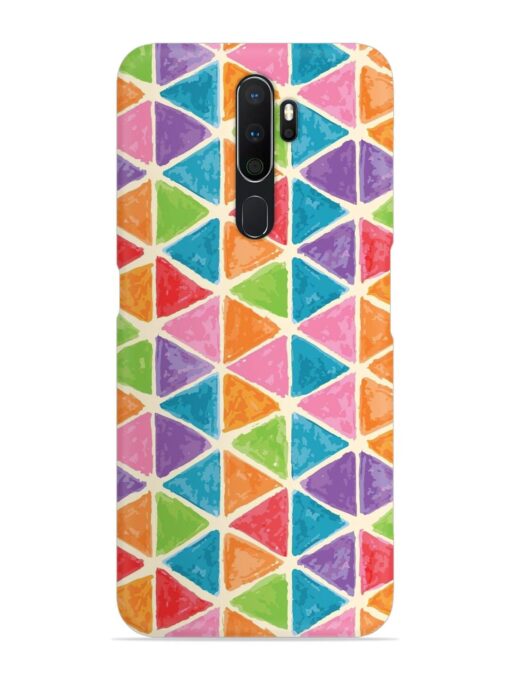 Seamless Colorful Isometric Snap Case for Oppo A5 (2020) Zapvi