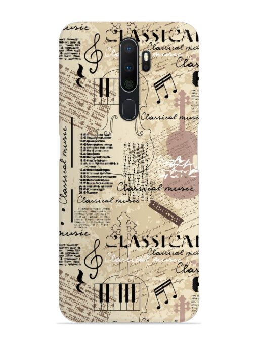 Classical Music Lpattern Snap Case for Oppo A5 (2020) Zapvi