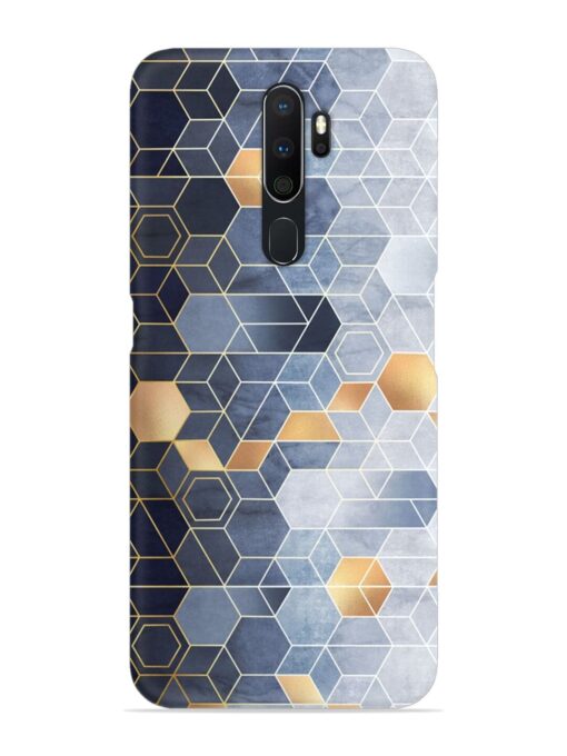 Geometric Abstraction Hexagons Snap Case for Oppo A5 (2020) Zapvi