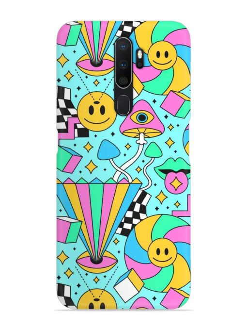 Trippy Rainbow 60S Snap Case for Oppo A5 (2020) Zapvi