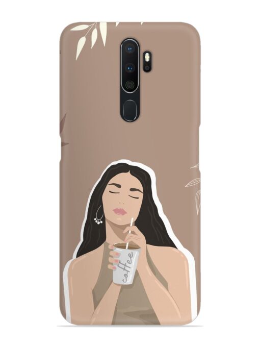 Girl With Coffee Snap Case for Oppo A5 (2020)