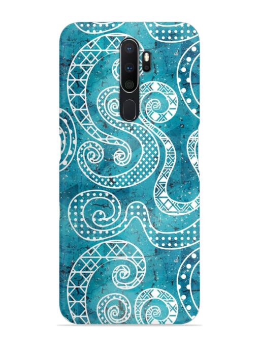 Vintage Curved Seamless Snap Case for Oppo A5 (2020) Zapvi