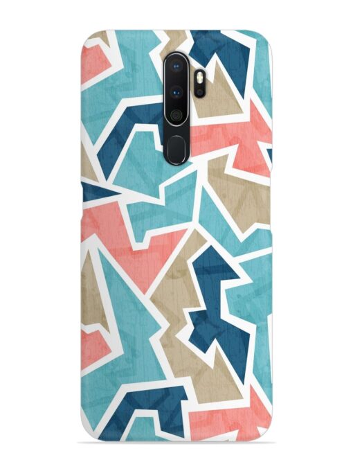 Vintage Geometric Triangle Snap Case for Oppo A5 (2020) Zapvi