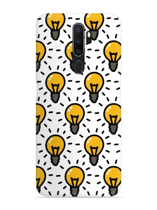 Light Bulb Seamless Snap Case for Oppo A5 (2020) Zapvi