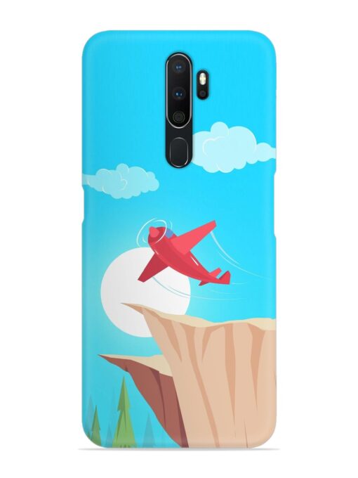 Small Planes In Flight Snap Case for Oppo A5 (2020) Zapvi