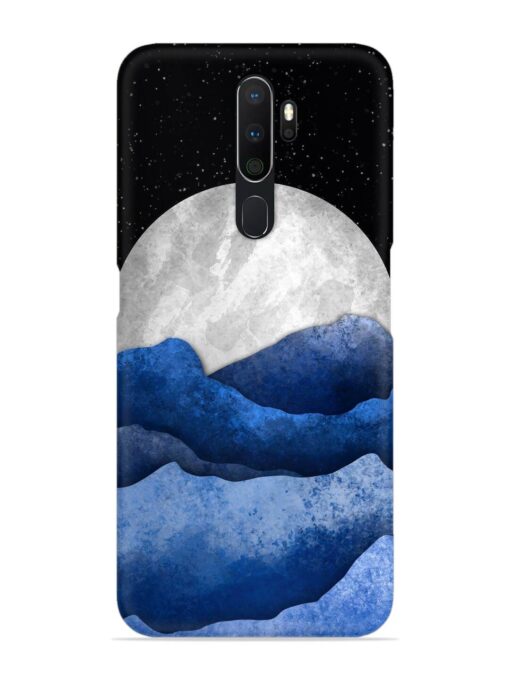 Full Moon Mountain Vector Snap Case for Oppo A5 (2020) Zapvi