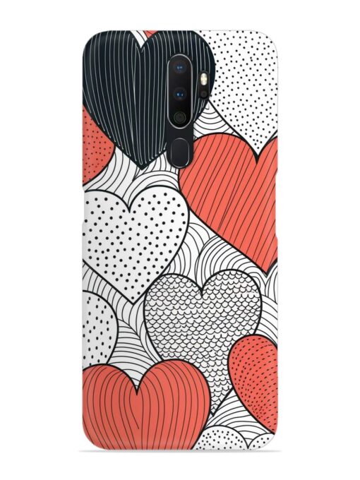Girly Heart Seamless Snap Case for Oppo A5 (2020) Zapvi