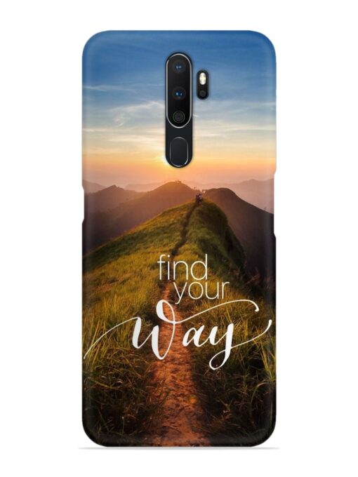 Find Your Way Snap Case for Oppo A5 (2020) Zapvi