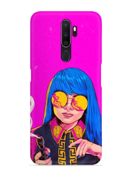 Aesthetic Anime Girl Snap Case for Oppo A5 (2020) Zapvi