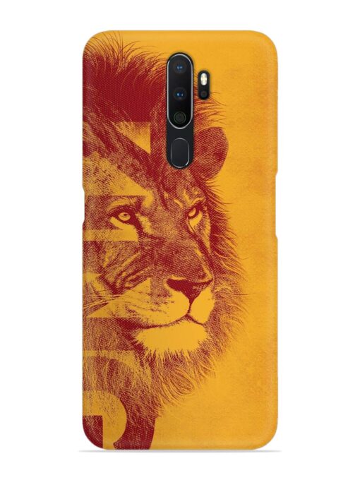 Gold Lion Crown Art Snap Case for Oppo A5 (2020)