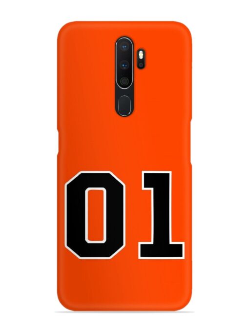 01 Number Snap Case for Oppo A5 (2020) Zapvi