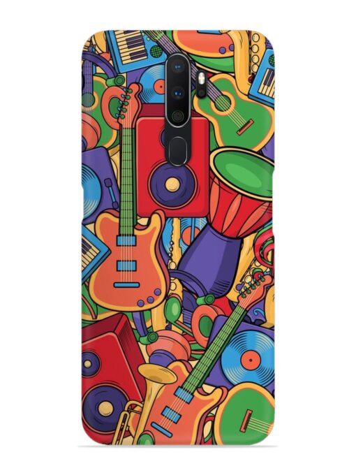 Colorful Music Art Snap Case for Oppo A5 (2020) Zapvi