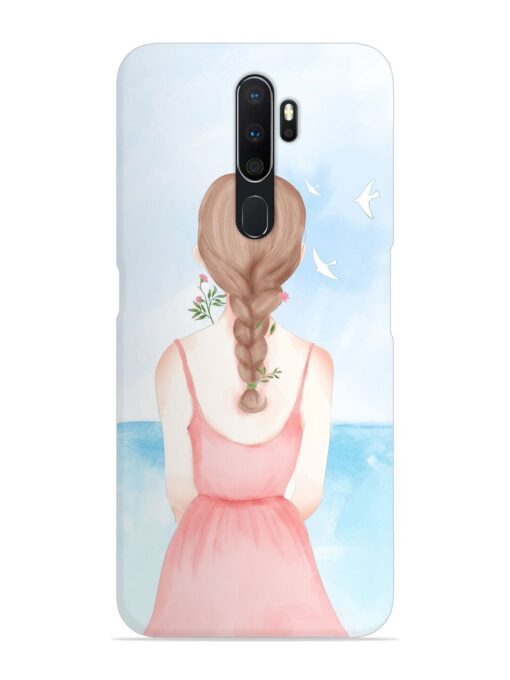 Watercolor Girl Vector Snap Case for Oppo A5 (2020)