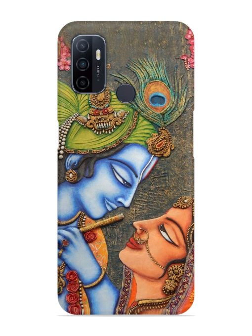 Lord Radha Krishna Flute Art Snap Case for Oppo A53 Zapvi