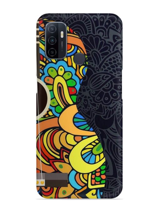 Guitar Vector Art Snap Case for Oppo A53 Zapvi