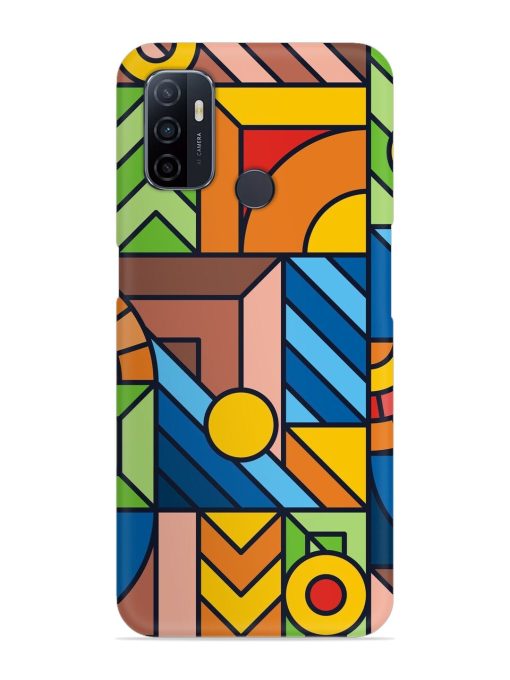 Colorful Geometric Snap Case for Oppo A53