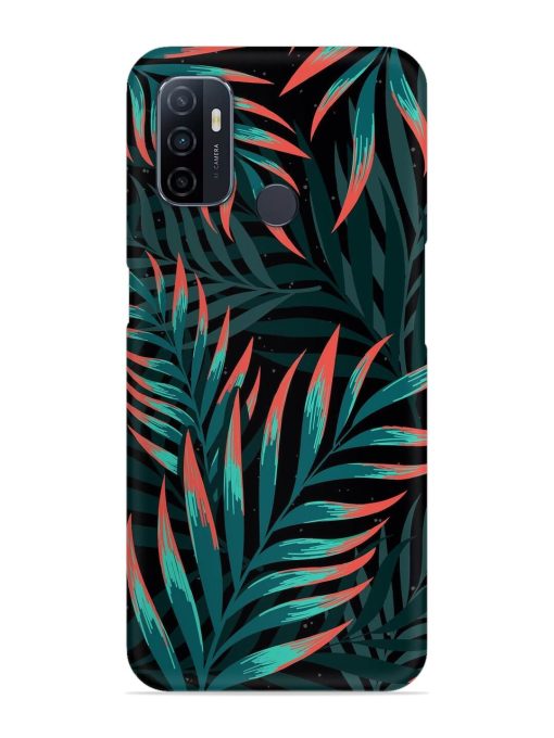 Green Leaf Art Snap Case for Oppo A53 Zapvi