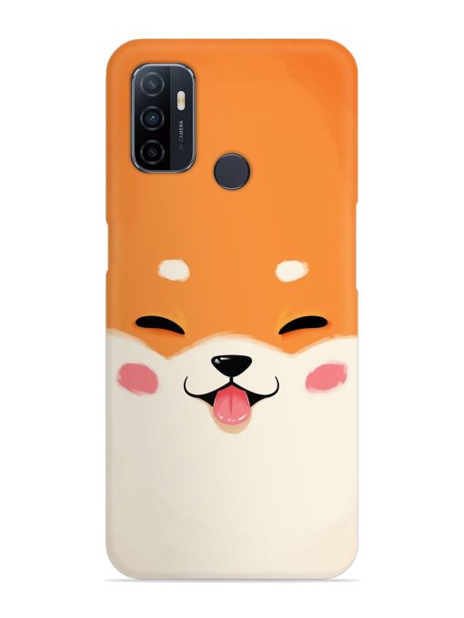 Happy Cat Art Snap Case for Oppo A53 Zapvi