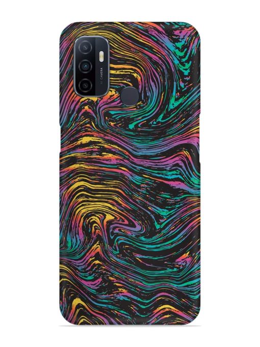 Abstract Liquid Colors Snap Case for Oppo A53 Zapvi