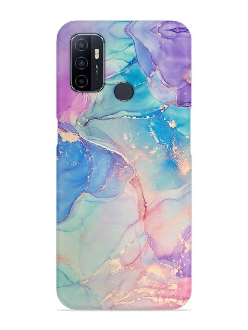 Alcohol Ink Colors Snap Case for Oppo A53