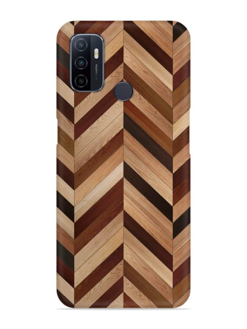 Seamless Wood Parquet Snap Case for Oppo A53 Zapvi