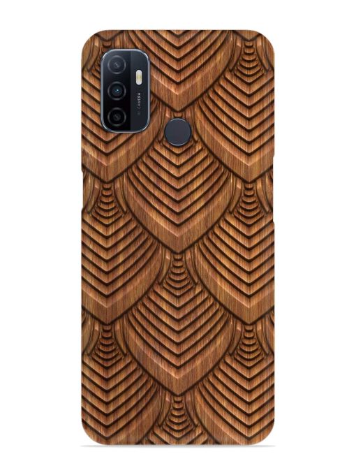 Carved Pattern On Snap Case for Oppo A53 Zapvi