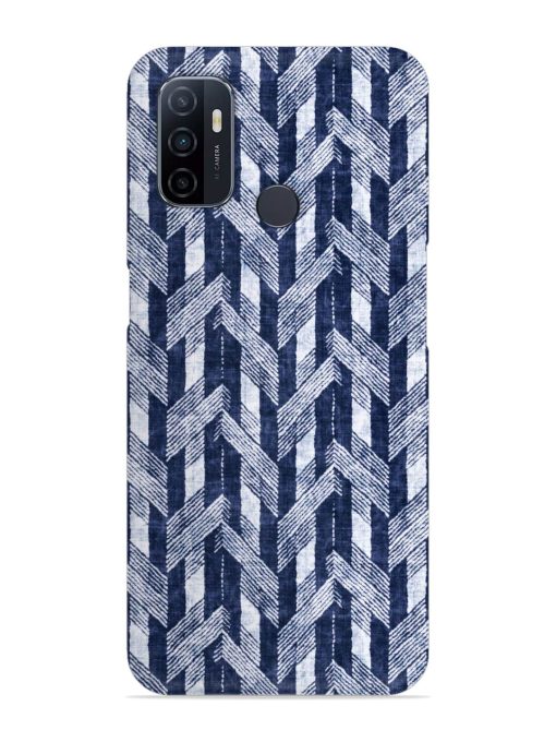 Abstract Herringbone Motif Snap Case for Oppo A53 Zapvi