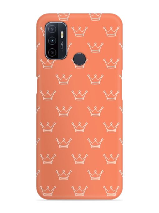 Hand Drawn Crown Snap Case for Oppo A53 Zapvi