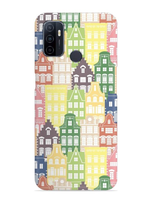 Seamless Shapes Pattern Snap Case for Oppo A53 Zapvi