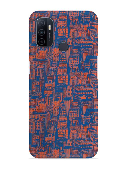 Hand Drawn Seamless Snap Case for Oppo A53 Zapvi