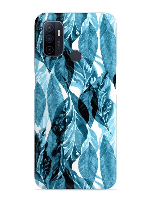 Leaves Pattern Jungle Snap Case for Oppo A53 Zapvi