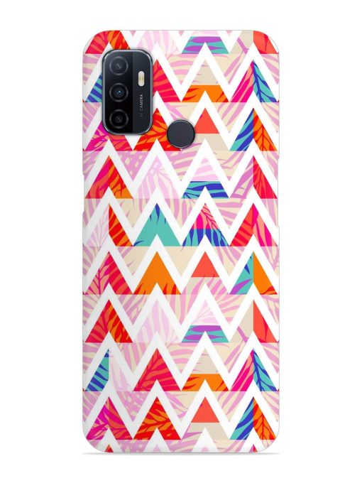 Abstract Triangle Background Snap Case for Oppo A53 Zapvi