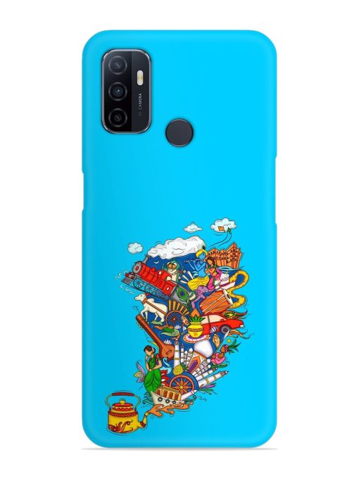 Vector Design Indian Snap Case for Oppo A53 Zapvi