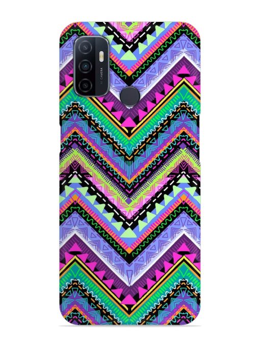 Tribal Aztec Print Snap Case for Oppo A53 Zapvi