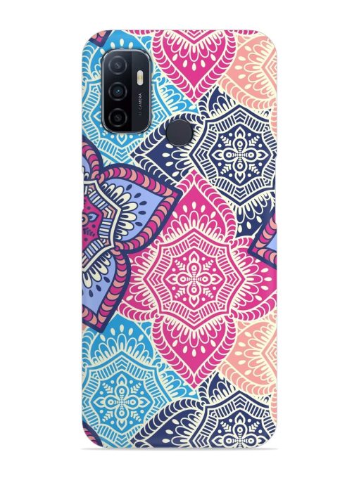 Ethnic Floral Seamless Snap Case for Oppo A53