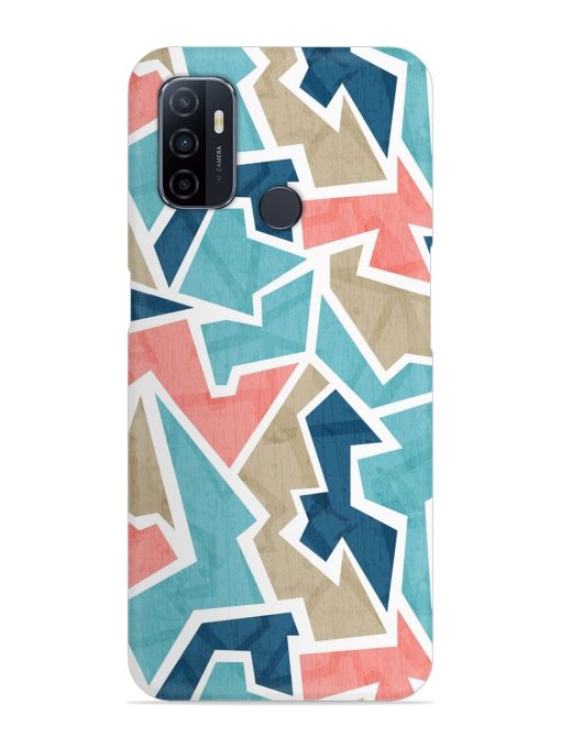 Vintage Geometric Triangle Snap Case for Oppo A53 Zapvi