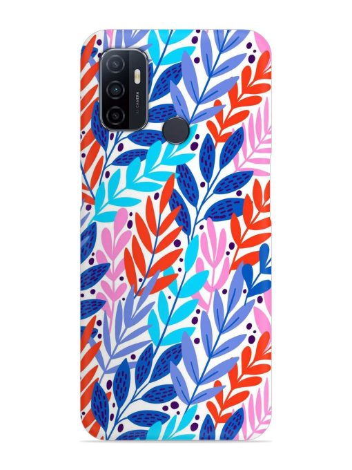 Bright Floral Tropical Snap Case for Oppo A53 Zapvi