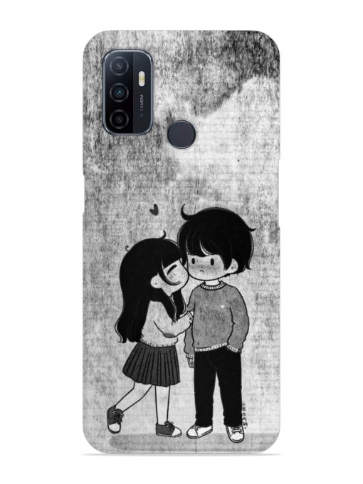 Couple Love Highlights Snap Case for Oppo A53 Zapvi