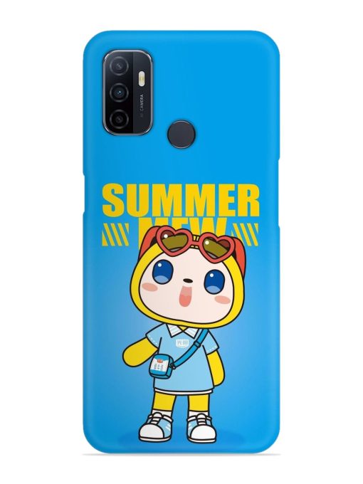 Summer Mew Cartoon Snap Case for Oppo A53 Zapvi