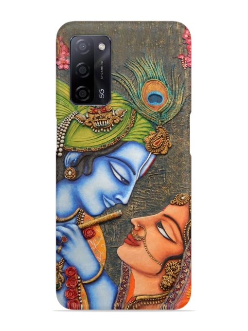 Lord Radha Krishna Flute Art Snap Case for Oppo A53S (5G) Zapvi