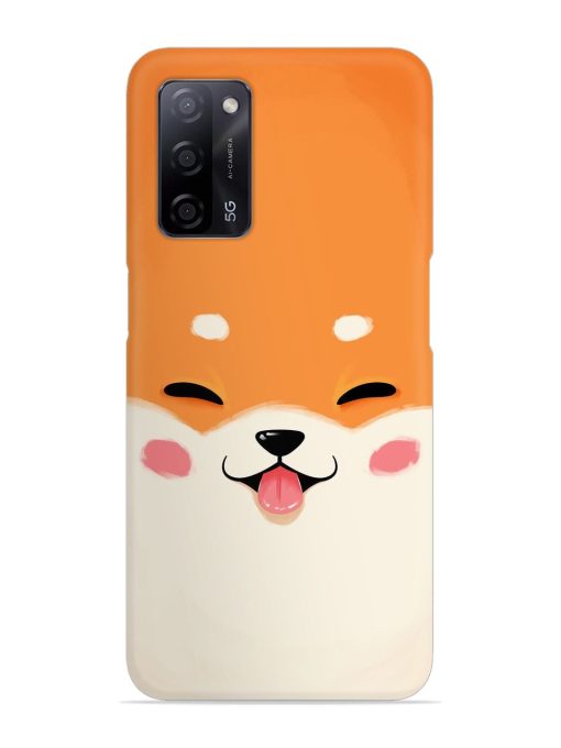 Happy Cat Art Snap Case for Oppo A53S (5G) Zapvi