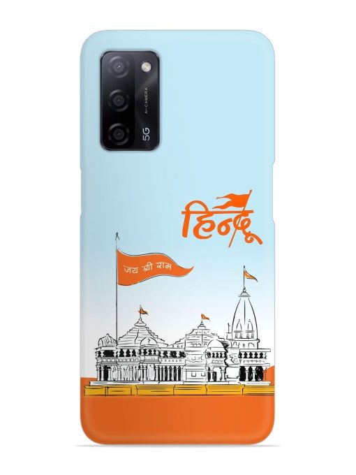 Ram Mandir Hindu Snap Case for Oppo A53S (5G) Zapvi