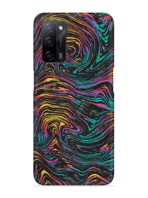 Abstract Liquid Colors Snap Case for Oppo A53S (5G) Zapvi