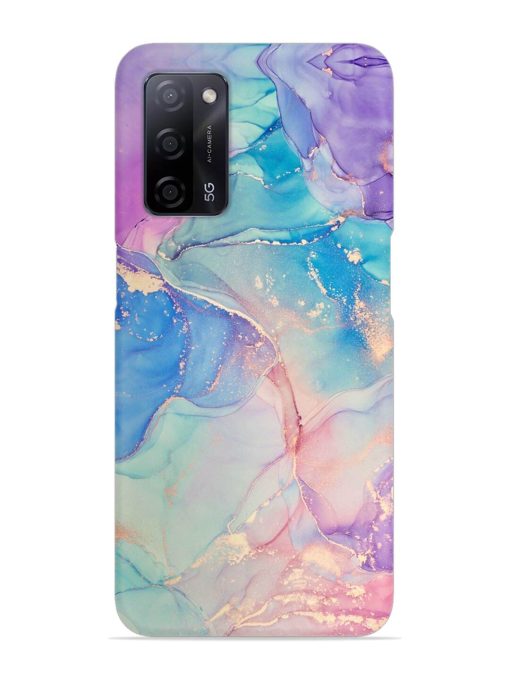 Alcohol Ink Colors Snap Case for Oppo A53S (5G) Zapvi