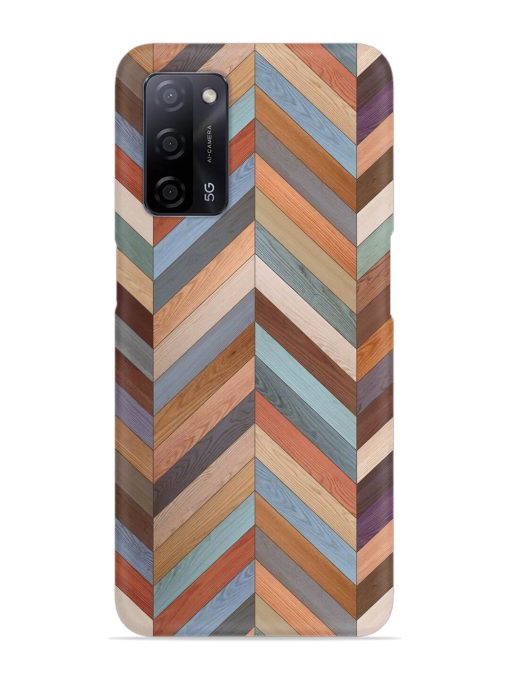 Seamless Wood Parquet Snap Case for Oppo A53S (5G)