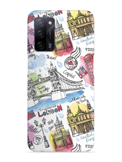 Vector London Landmark Snap Case for Oppo A53S (5G)