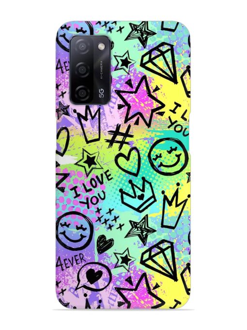 Bright Seamless Pattern Snap Case for Oppo A53S (5G) Zapvi